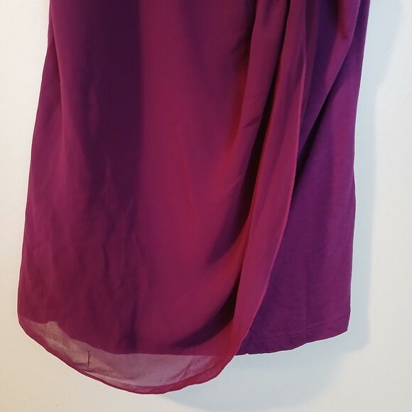 Elle Purple Bow Detail Round Neck Sleeveless Top Medium EL20027 New - Picture 3 of 9